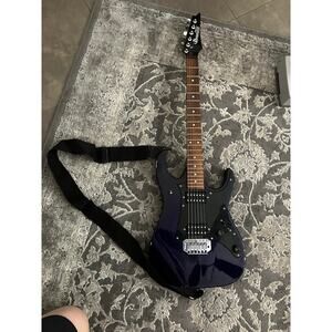 Ibanez Gio Electric Guitar Dark Purple HH Pickups Strap Gig Bag Tested